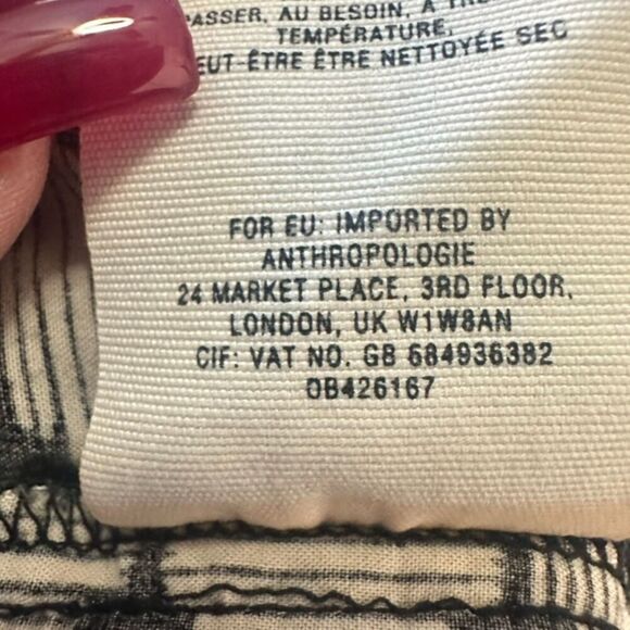 Anthropologie Hei Hei Geometric Jogger Pants Women's S Black Crochet‎ Boho - Picture 6 of 10